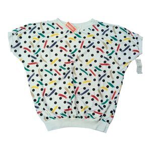 Vintage 90sD.K. Gold By Donnkenny Polka Dot Crazy Pattern NWT USA Made Size M